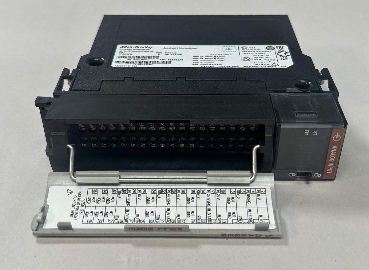 Used ALLEN BRADLEY,1756-IF8I,SER A CONTROLLOGIX 8 POINT ANALOG INPUT MODULE