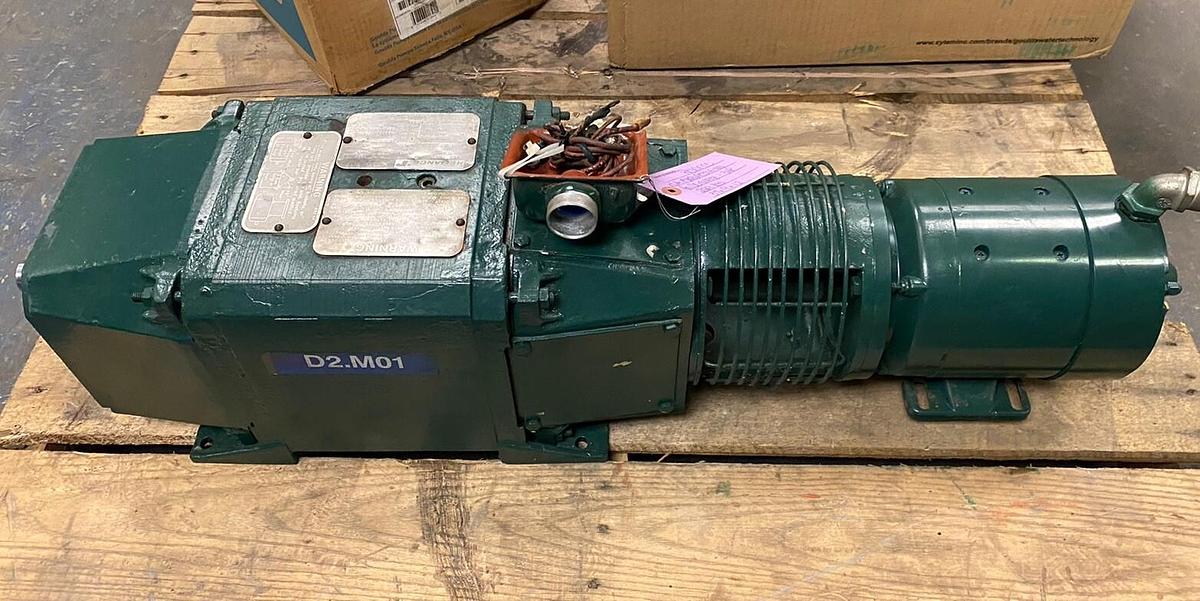 Used RELIANCE,DC1811ATZ,3HP DC MOTOR 1750RPM 180V BROCK COMPTON BD2510B/1 TACHOMETER