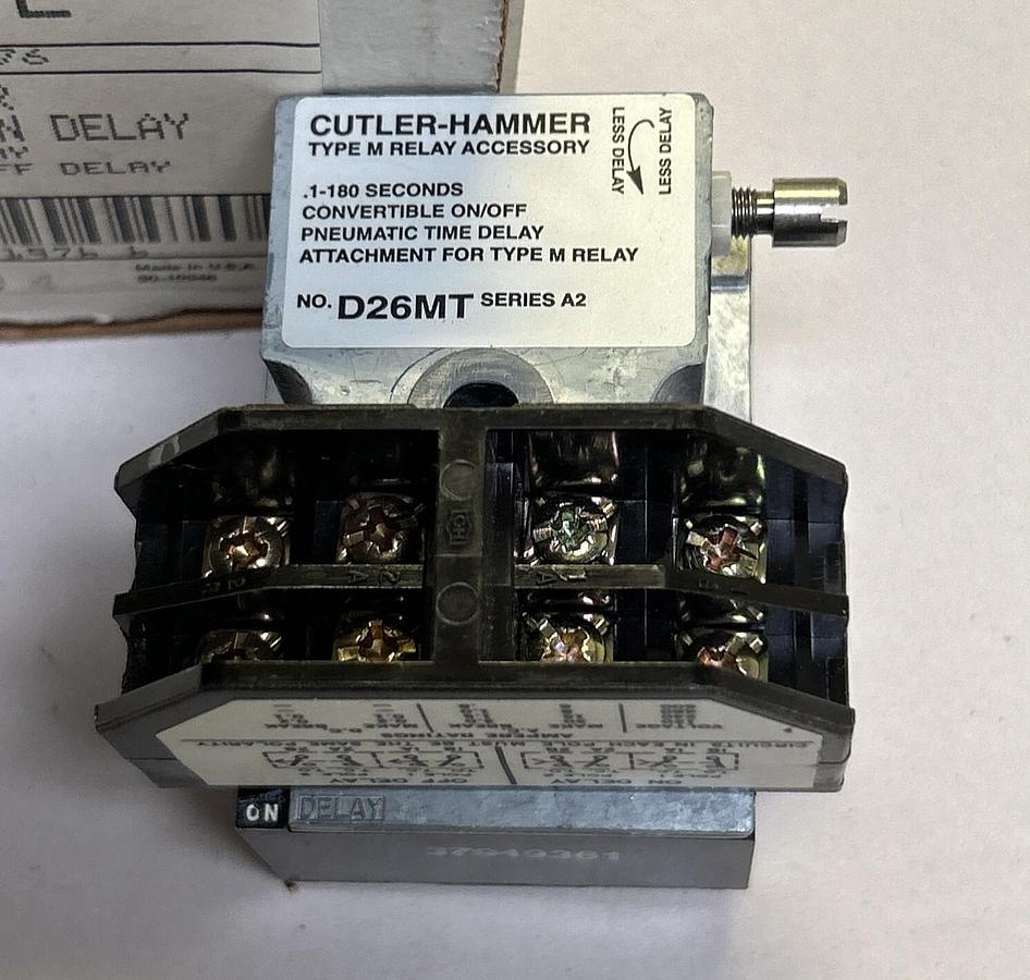 Used CUTLER HAMMER,D26MTE.PNEUMATIC TIMER NEW