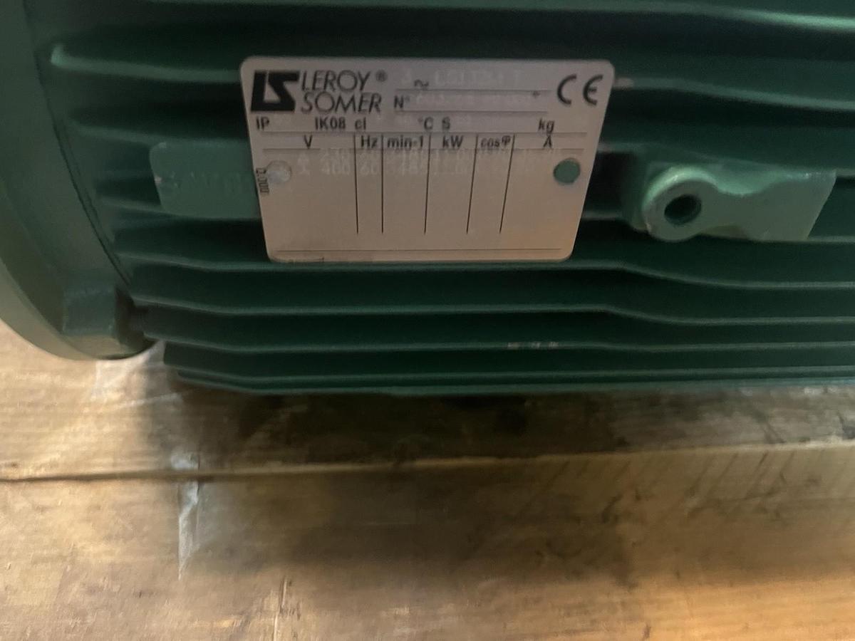 Used LEROY SOMER,LS132MT,MOTOR 15HP 3480RPM 3PH MOTOR