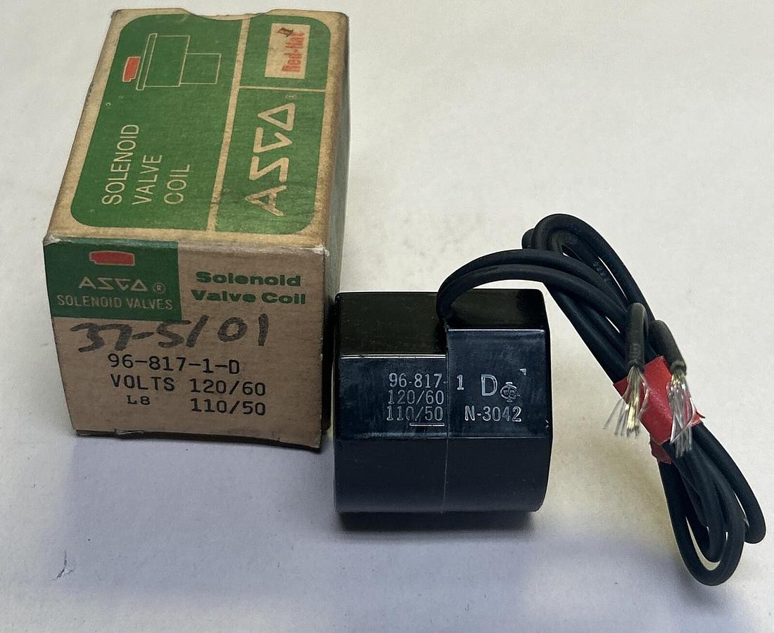 ASCO,96-817-1-D,SOLENOID VALVE COIL 110/120V NOS