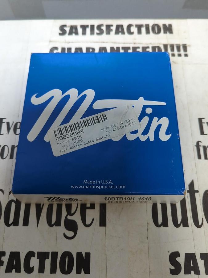 MARTIN,60TBT19H 1610,SABERTOOTH SPROCKET 19 TEETH NEW