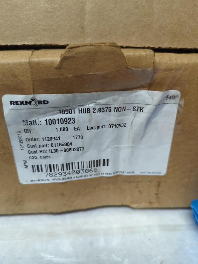 REXNORD,1090T,HUB 2.9375 NON-STK NOS