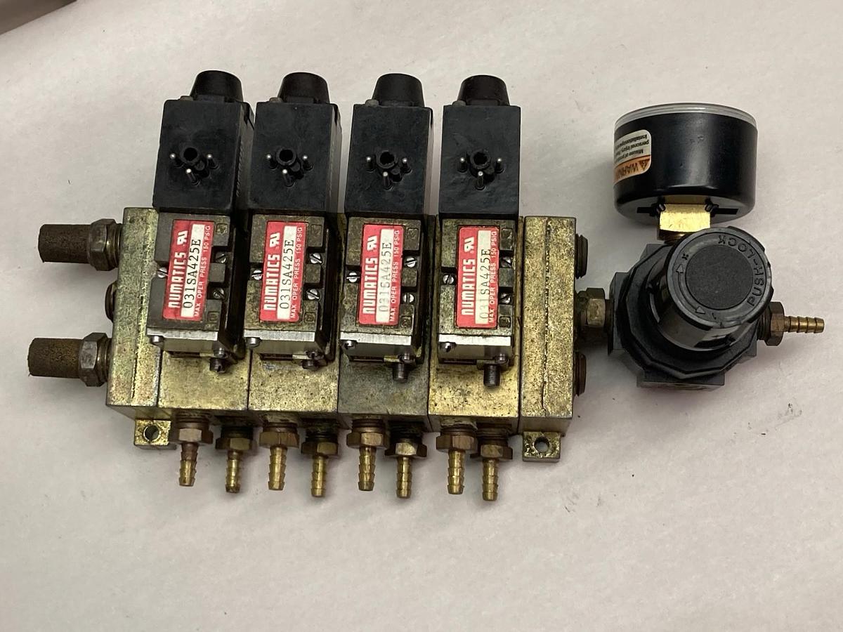 Used Numatics,031SA425E,Solenoid Valve w/Valve Block