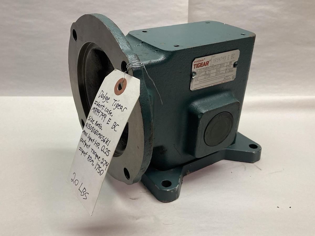 Dodge Tigear,MR94749 E BC,Gear Reducer 0.25HP 1750rpm