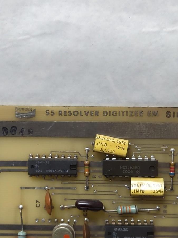 Used BENDIX,S5,RESOLVER DIGITIZER EM CIRCUIT BOARD PRE-OWNED