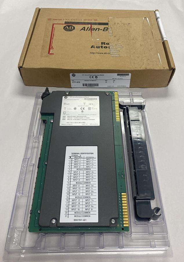 Used ALLEN BRADLEY,1771-IFE,SER C FW B ANALOG INPUT MODULE REFURBISHED