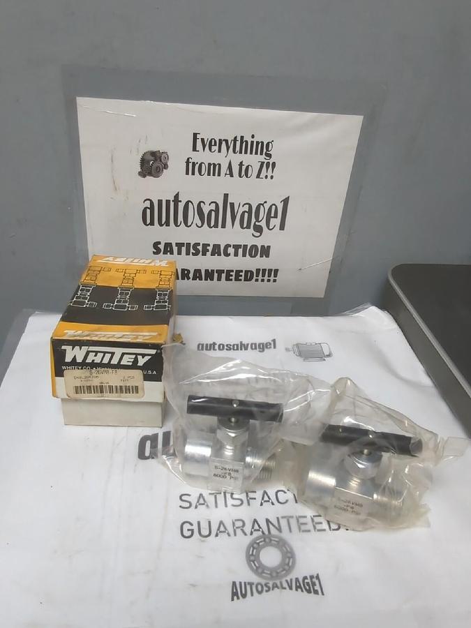 WHITEY,S-26VM8-F8,NEEDLE CONTROL VALVE (2-PC. BOX) 6000 PSI NEW