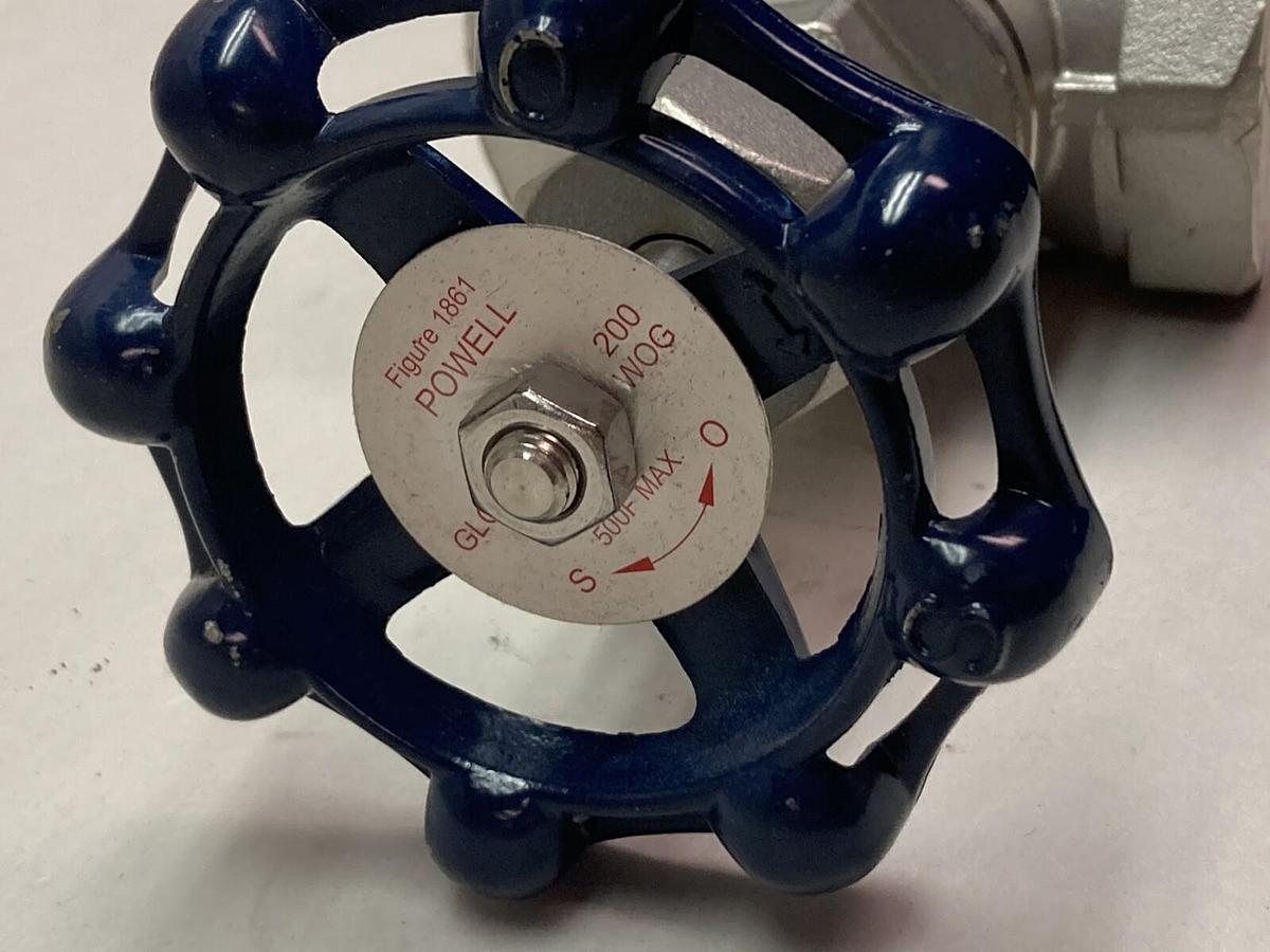 Powell,Figure 1861 1-1/2 Inch,Stainless Steel Globe Valve 200Wog 500F Max