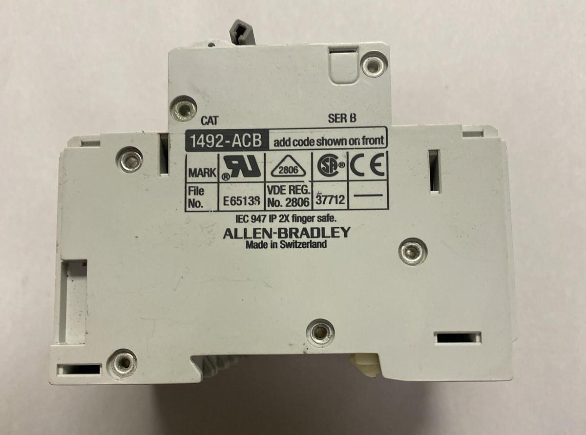 Used ALLEN BRADLEY,1492-CB3,CIRCUIT BREAKER 15A