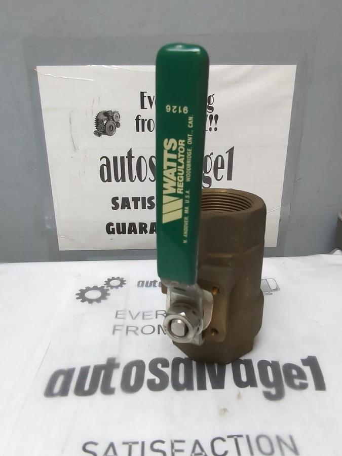 WATTS,9126 ,1-1/2 IN BRONZE BALL VALVE 600WOG NOS