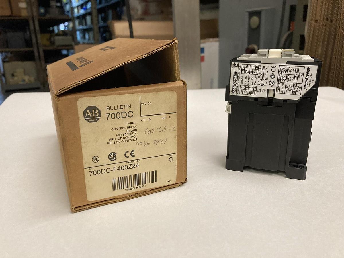 Allen Bradley,700DC-F400Z24,Ser C Control Relay 24V DC
