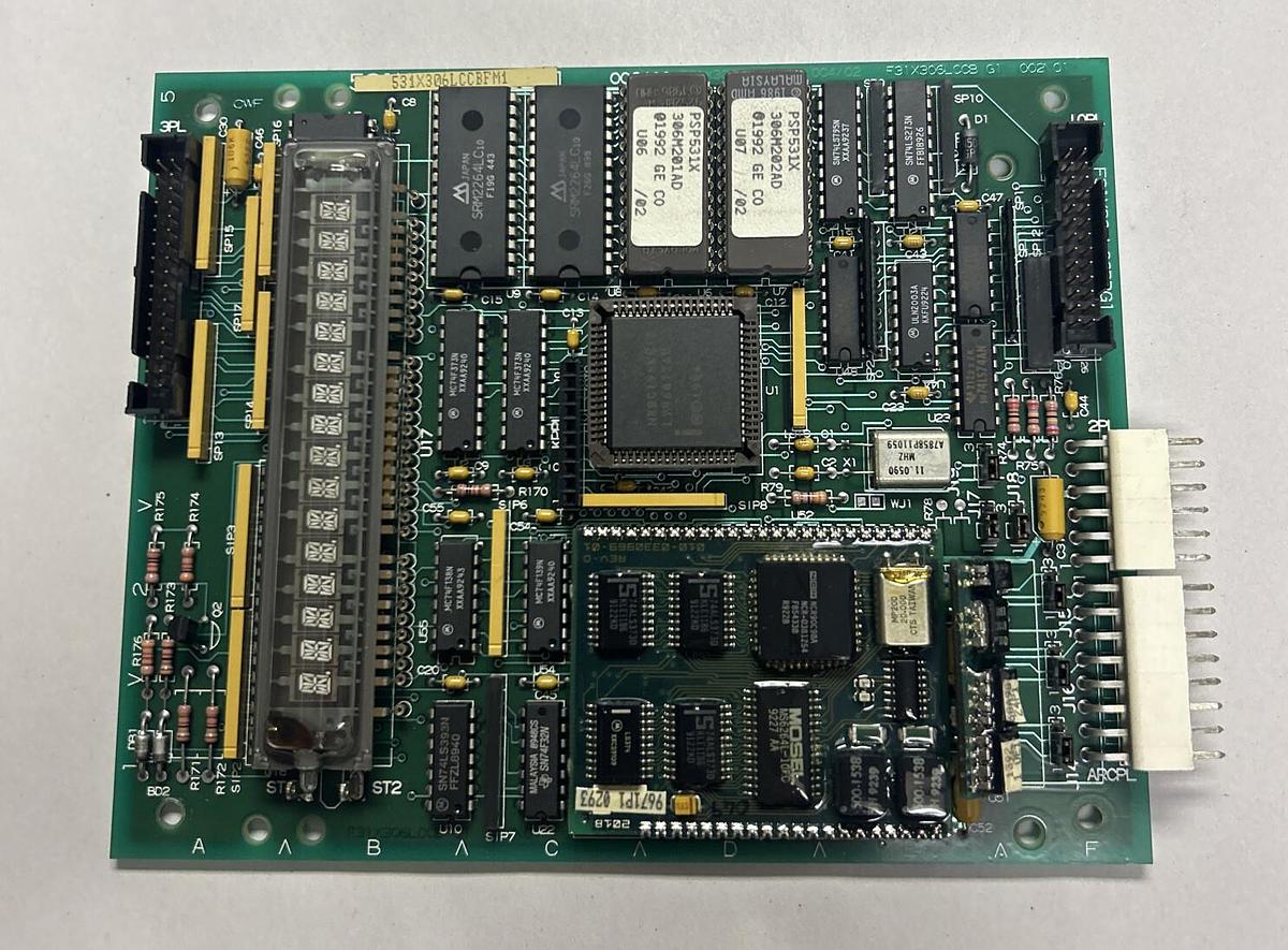Used GENERAL ELECTRIC,531X306LCCBFM1,DISPLAY DRIVE CONTROL BOARD