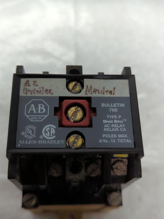 Used ALLEN BRADLEY,700-P400A1,SERIES B ACRELAY PRE-OWNED