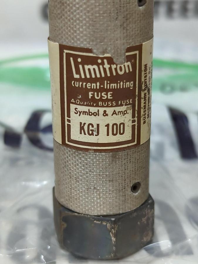 COOPER BUSSMANN,KGJ 100,LIMITRON CAPACITOR FUSE LOT OF 3 NOS