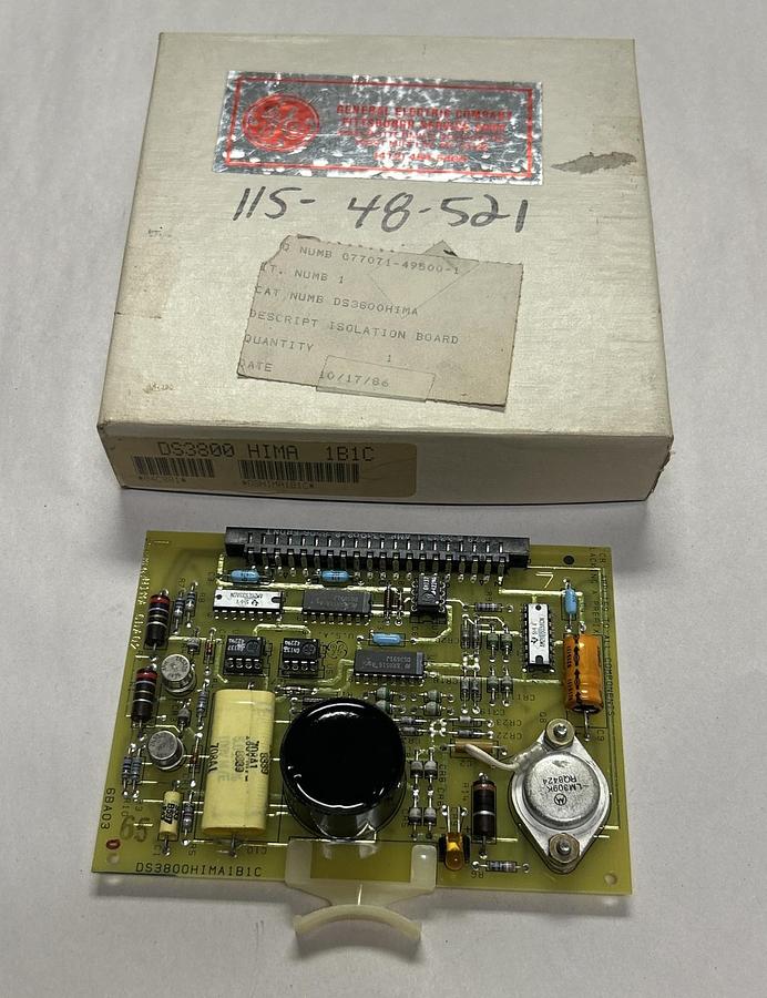 Used GENERAL ELECTRIC,DS3800HIMA1B1C,ISOLATION MODULE CARD NEW