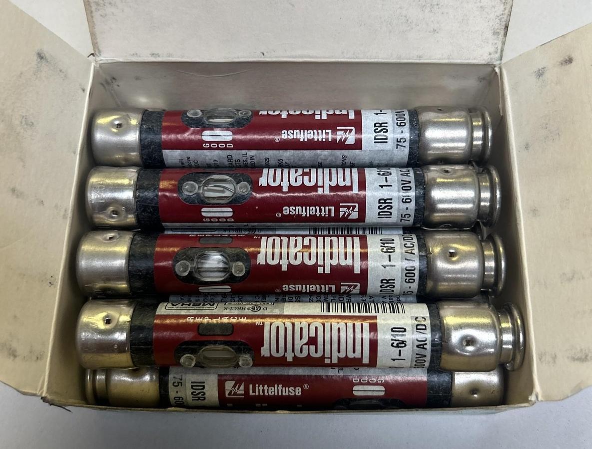 LITTELFUSE,IDSR1-6/10,FUSE 1-6/10A 600V LOT OF 9 NOS