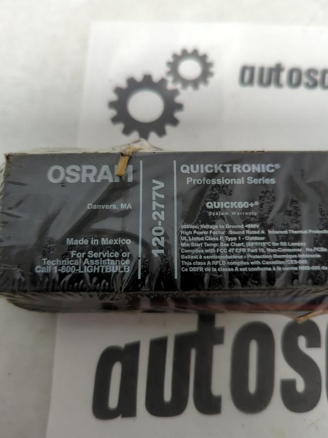 SLYVANIA,QTP 2X32T8/UNV ISN-SC,FLUORESCENT LAMP BALLAST NOS