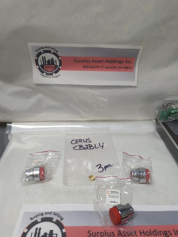 CERUS,CB2BL4,PUSHBUTTON RED LOT OF 3 NOS