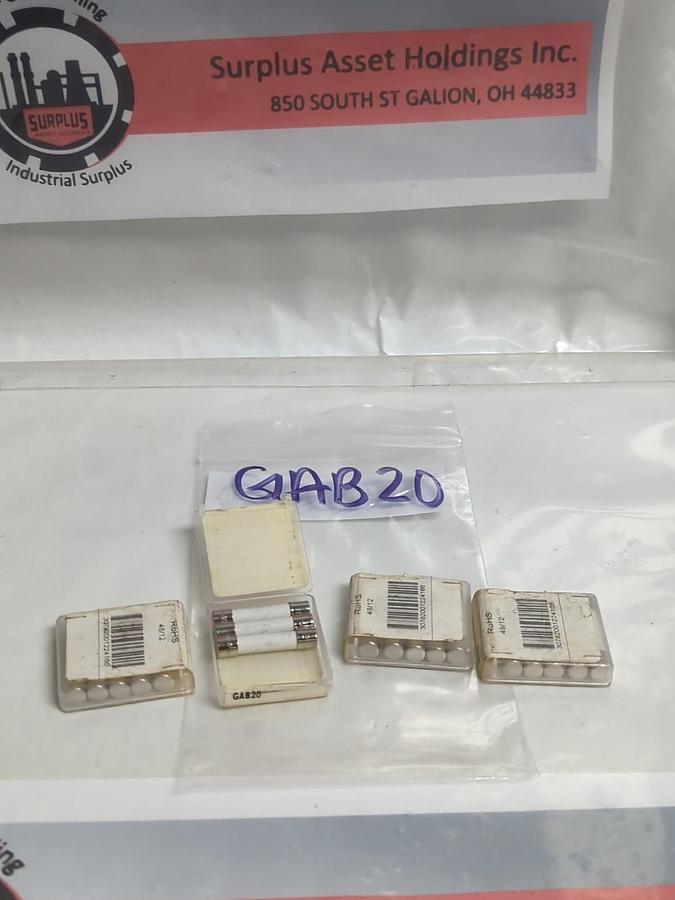 MERSEN,GAB-20,FAST ACTING 20 AMP FUSE LOT OF 18 NOS