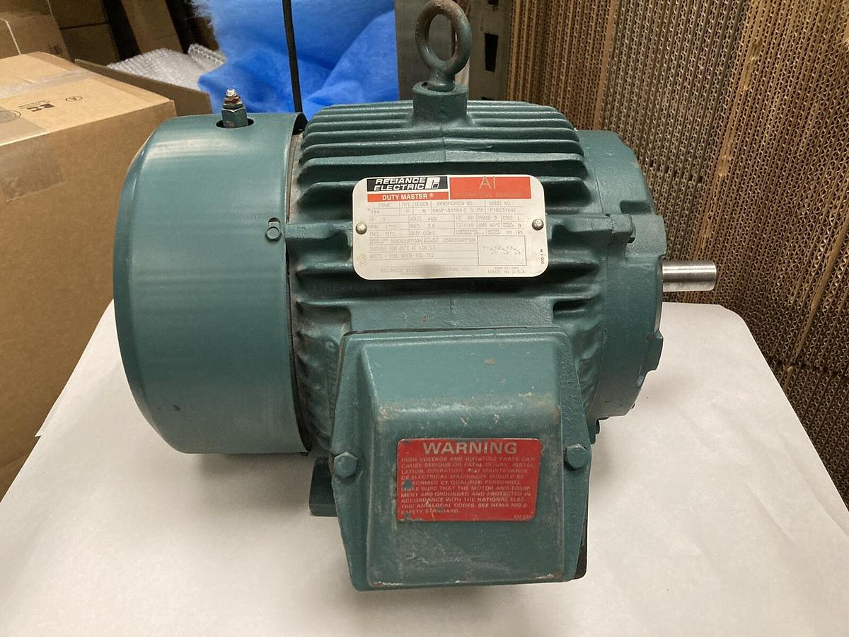 Used Reliance Duty Master,P18G3104E,AC Motor 2 HP 460V 1755 RPM