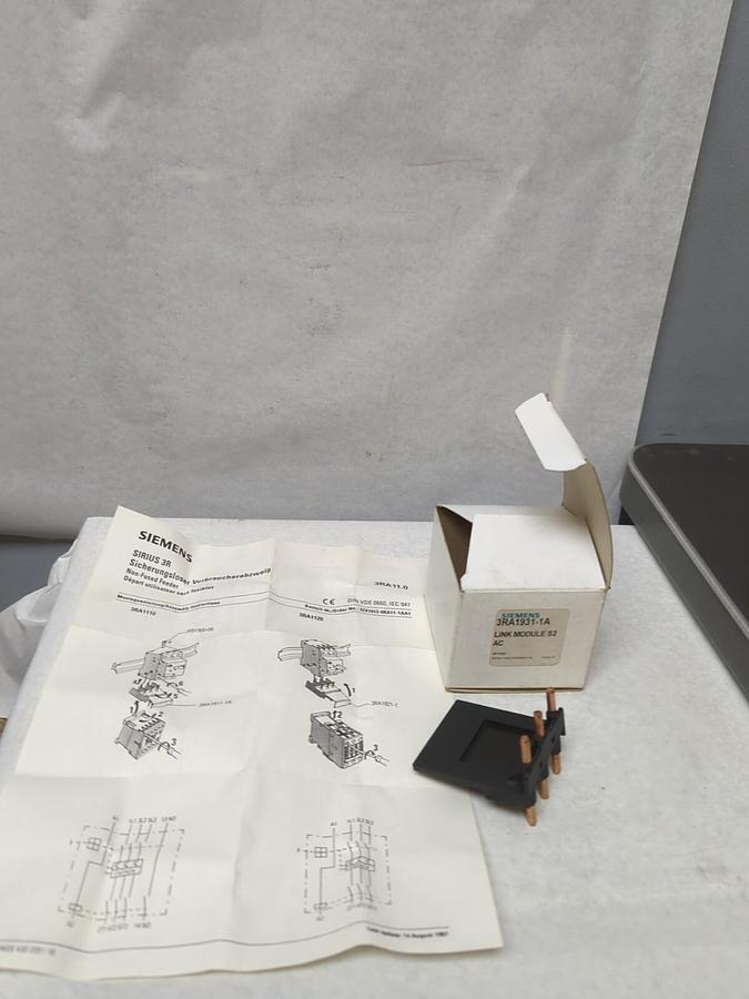 SIEMENS,3RA1931-1A,LINK MODULE S2 AC NOS