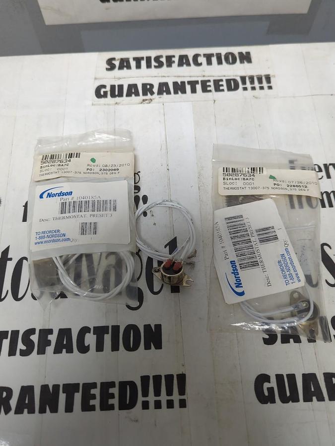 NORDSON,1040185A,FIXED THERMOSTAT PRESET 3 LOT OF 3 NOS