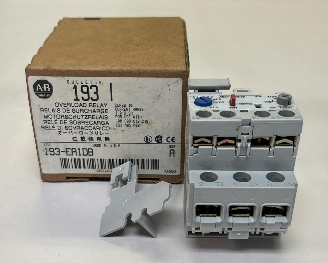 Used ALLEN BRADLEY,193-EA1DB,OVERLOAD RELAY NEW