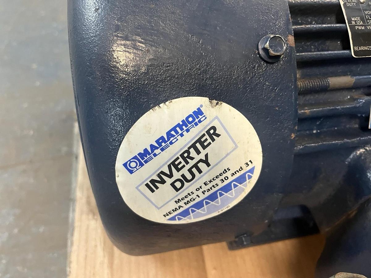 Used MARATHON,FK184TTGS17041AAL,SEVERE DUTY INVERTER MOTOR 1TUK2 5HP 1745RPM 3PH 184T
