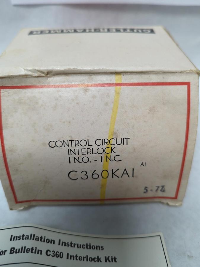 CUTLER-HAMMER,C360KA1,CONTROL CIRCUIT INTERLOCK NOS