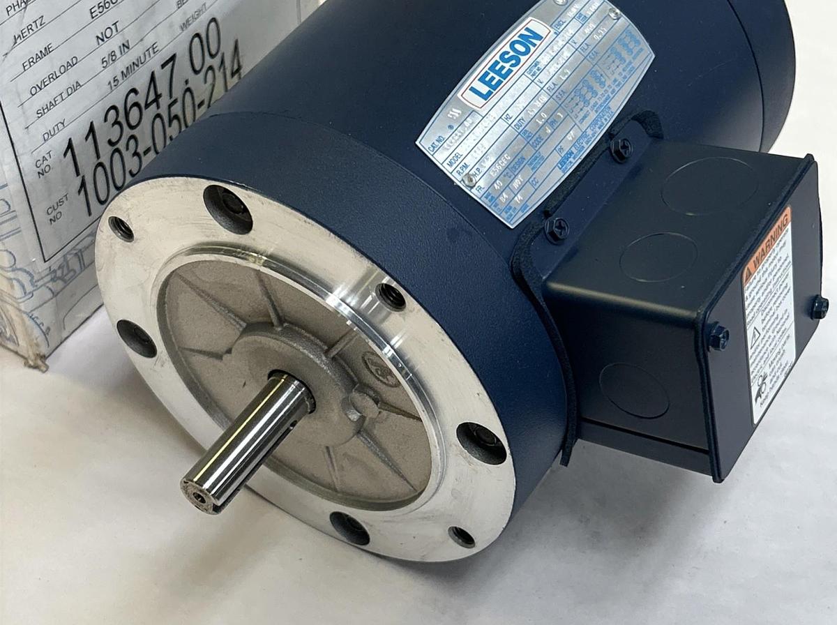 LEESON,113647.00,MOTOR MODEL C6T17NC167E 1/2HP 1725RPM 208-230/460V E56CFC FRAME