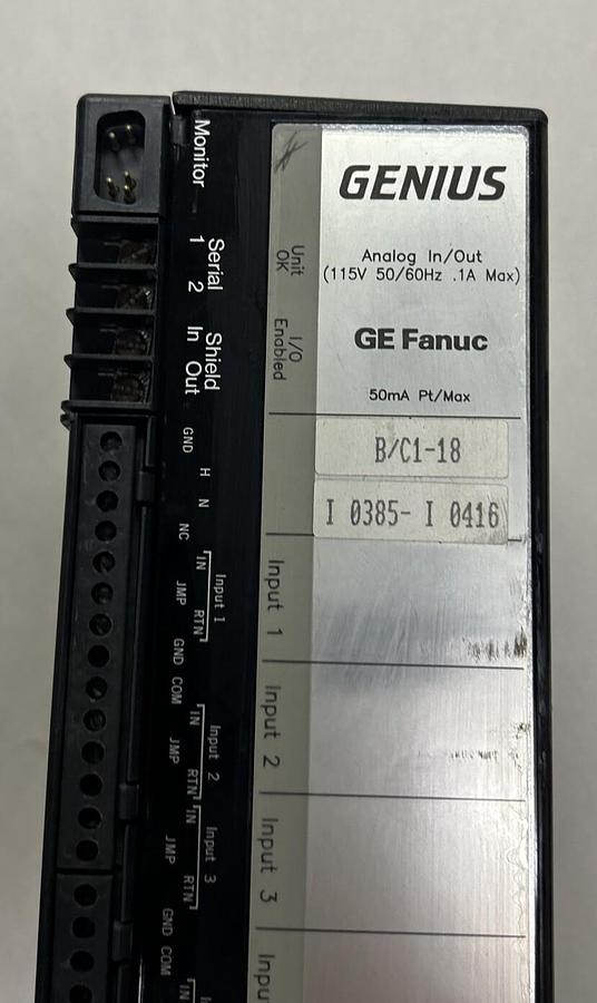 Used GE FANUC,IC660EBA100D,GENIUS BLOCK I/O MODULE