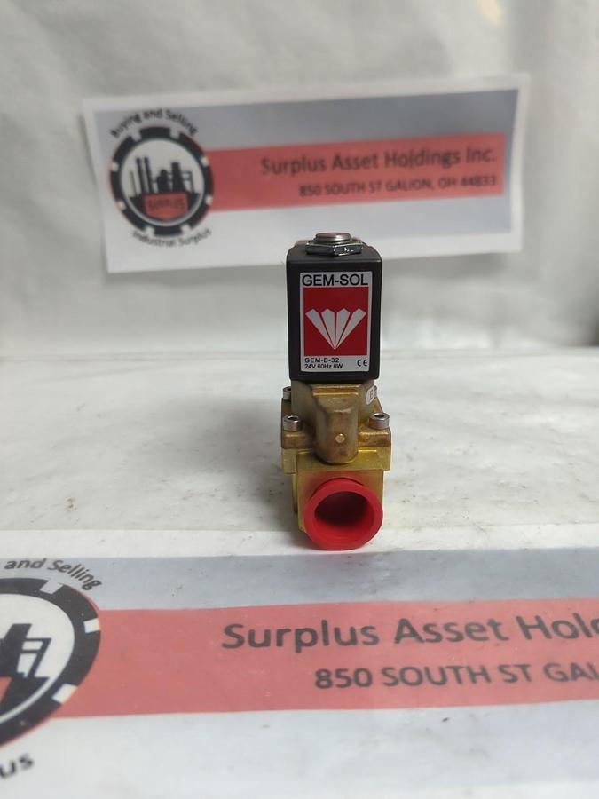 Used GEM-SOL,GEM-B-32,SOLENOID VALVE 24V 60HZ 8W PRE-OWNED