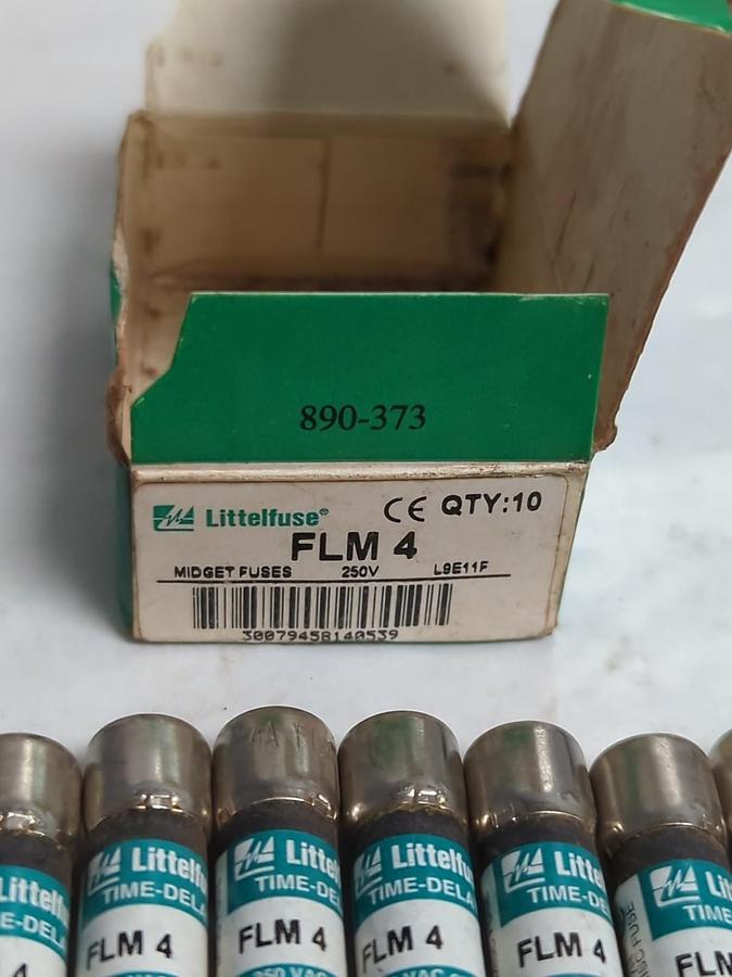 LITTELFUSE,FLM4,TIME DELAY FUSES 4 AMP BOX OF 10 NOS