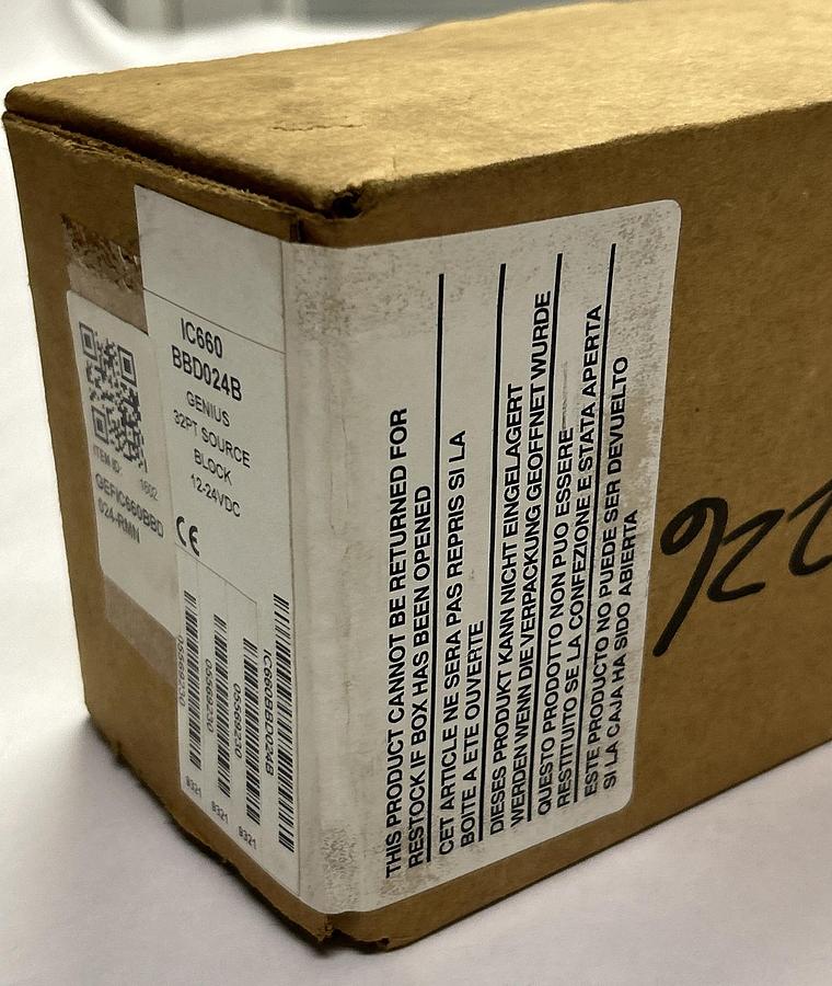 Used GE FANUC,IC660BBD024B / IC660BBD024, GENIUS BLOCK SOURCE I/O BLOCK NEW