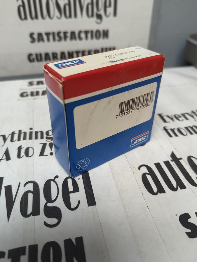 SKF,2207 E-2RS1TN9,SELF ALIGNING BALL BEARING 35MM BORE NOS