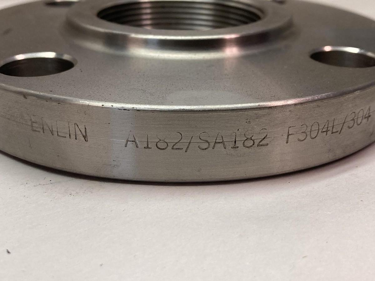 Used Enlin,A182/SA182,Stainless Steel Flange 2-1/2 Inc Bore F304L/304 B16.5