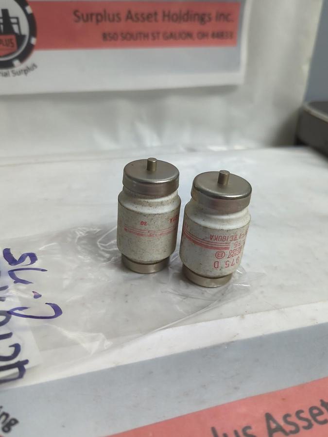 Used FUJI,C-75,BOTTLE FUSE 75 AMP LOT OF 2 PRE-OWNED