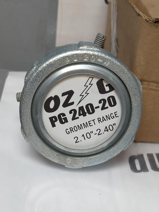 O-Z GEDNEY,PG 240-20,MALL IRON ARMORED METAL CLAD CABLE CONNECTORS BOX OF 3 NOS