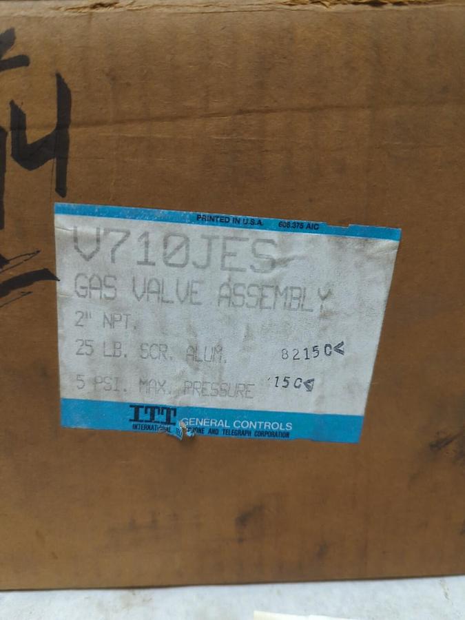ITT,V710JES,GAS VALVE 2 INCH NPT 5 PSI NOS
