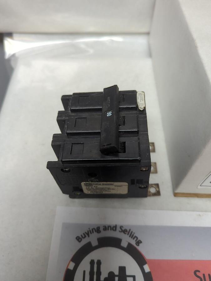 Used CUTLER-HAMMER,BAB3090H,CIRCUIT BREAKER 90 AMP 3-POLE PRE-OWNED