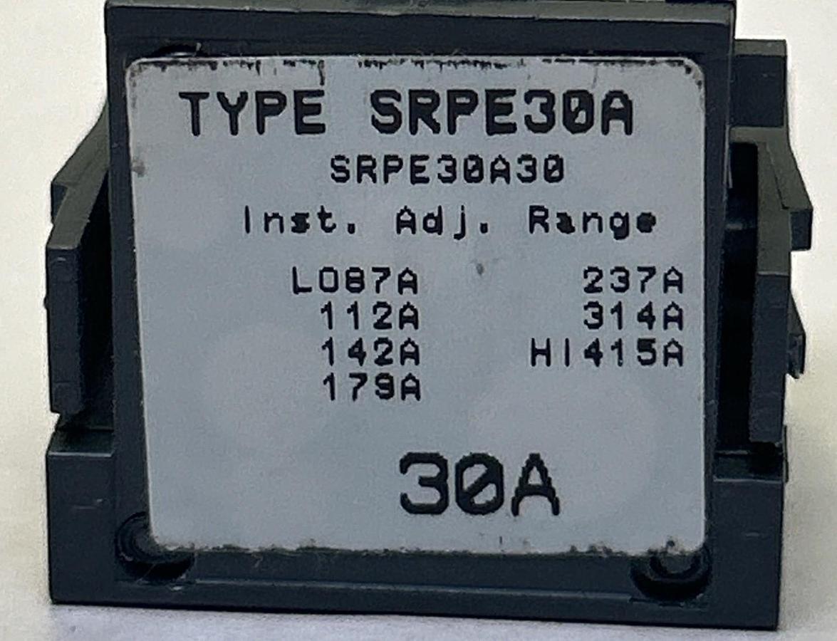 Used GENERAL ELECTRIC,SRPE30A30,RATING PLUG 30A