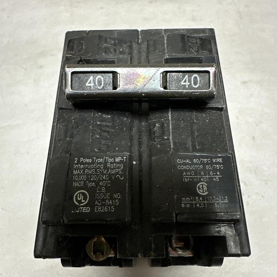 Used Murray,MP240,40 Amp 2 Pole Circuit Breaker  LOT of 4