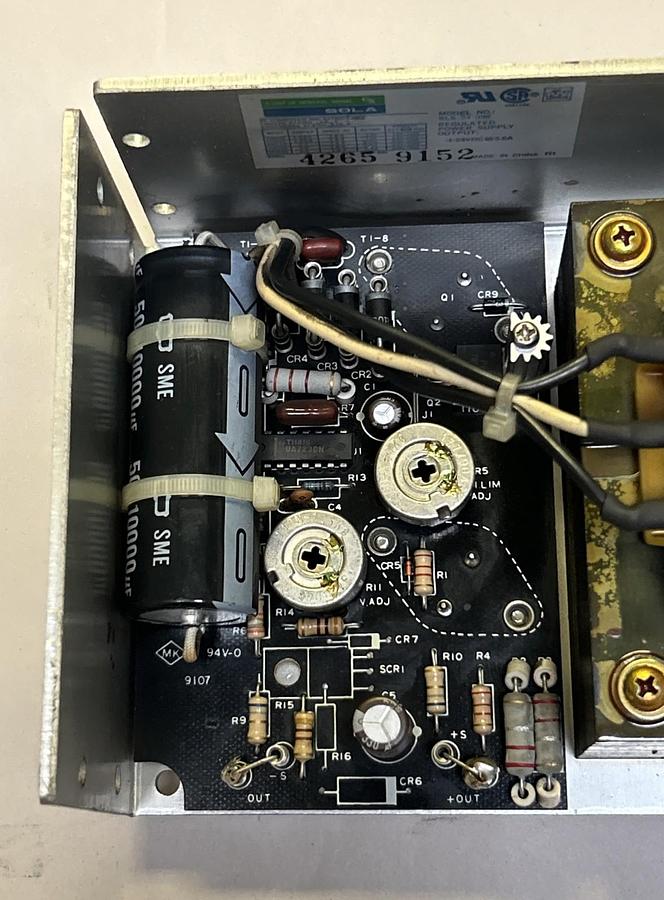 Used EMERSON SOLA,SLS-24-036,REGULATED POWER SUPPLY