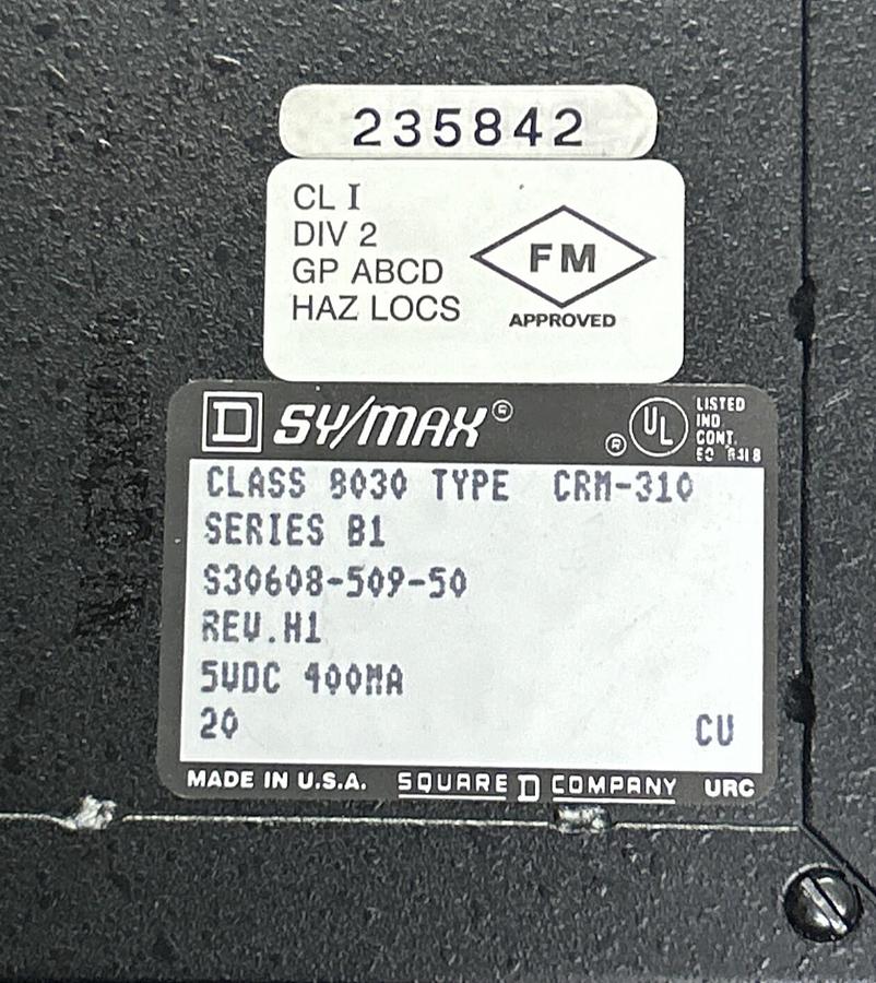 SQUARE D SYMAX,8030-CRM-310,FIBER OPTIC INTERFACE MODULE NOS