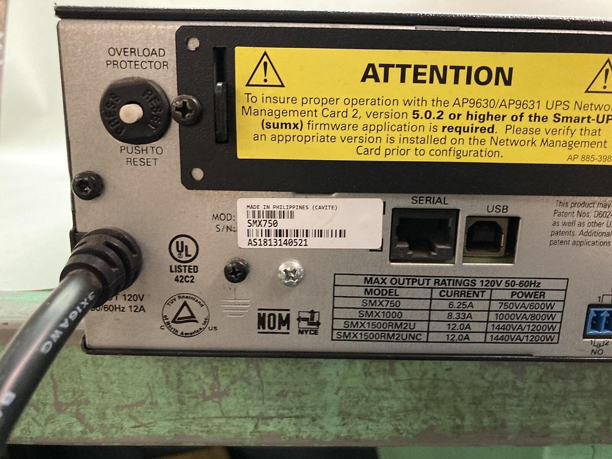 Used APC,SMX750,Rack Tower