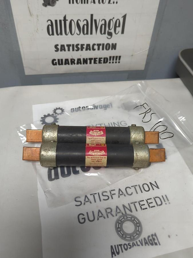 COOPER BUSSMANN,FRS-100,FUSETRON 100 AMP FUSE LOT OF 2 NOS