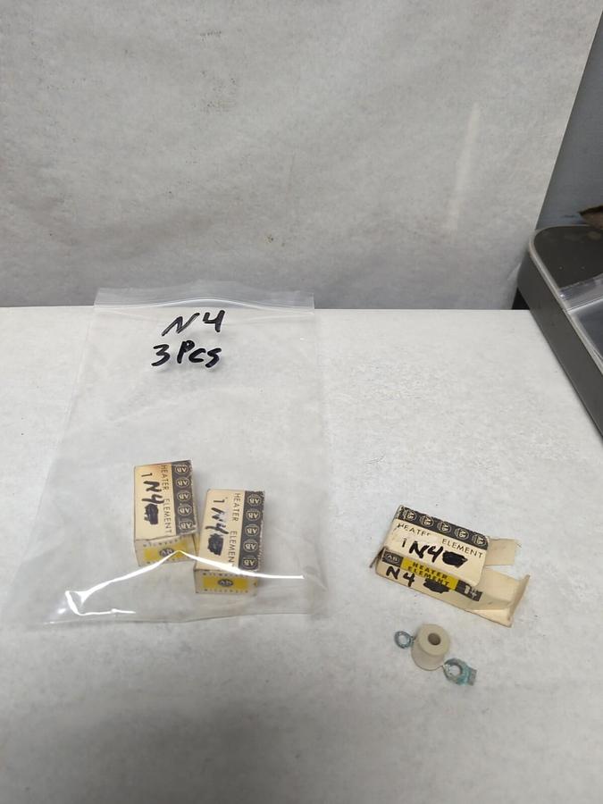 ALLEN BRADLEY,N4,OVERLOAD RELAY HEATER ELEMENT LOT OF 3 NOS