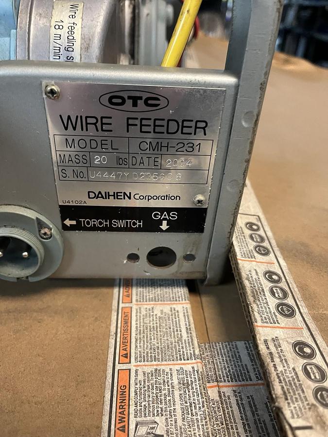 Used DAIHEN,CMH-231,WIRE FEEDER