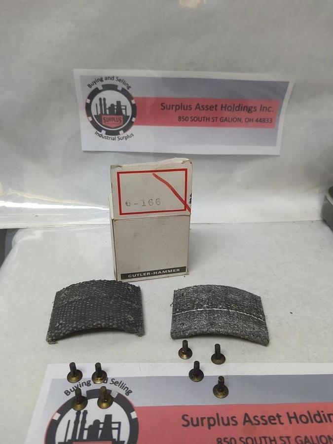 Used CUTLER-HAMMER,6-166,BRAKE LINING CONTACT KIT PRE-OWNED